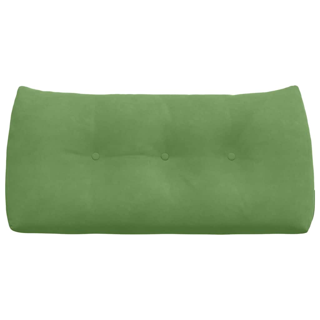 vidaXL Poduszka na plecy Jasnozielony 100 x 24 x 50 cm Aksamit