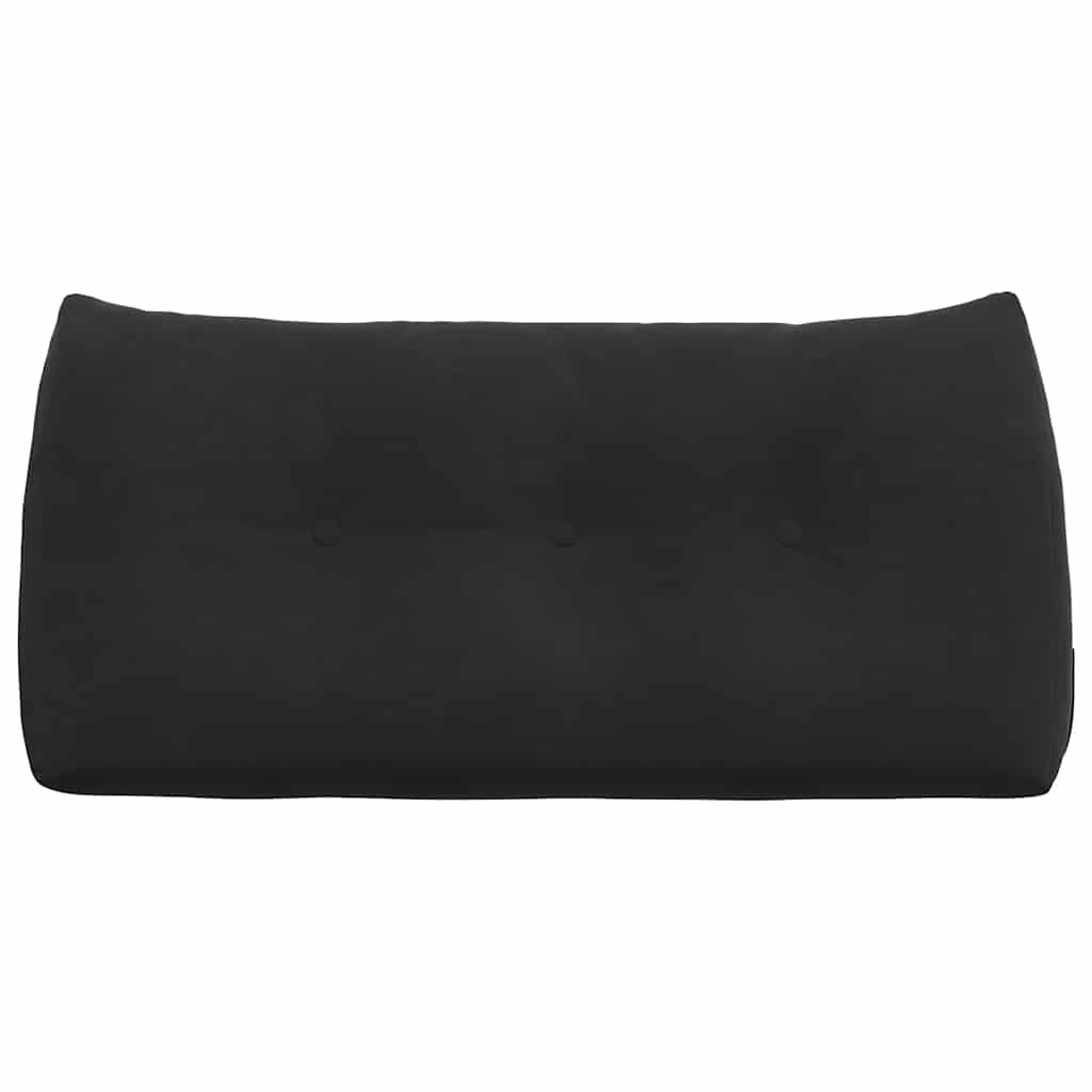 vidaXL Poduszka na plecy Czarny 100 x 24 x 50 cm Aksamit
