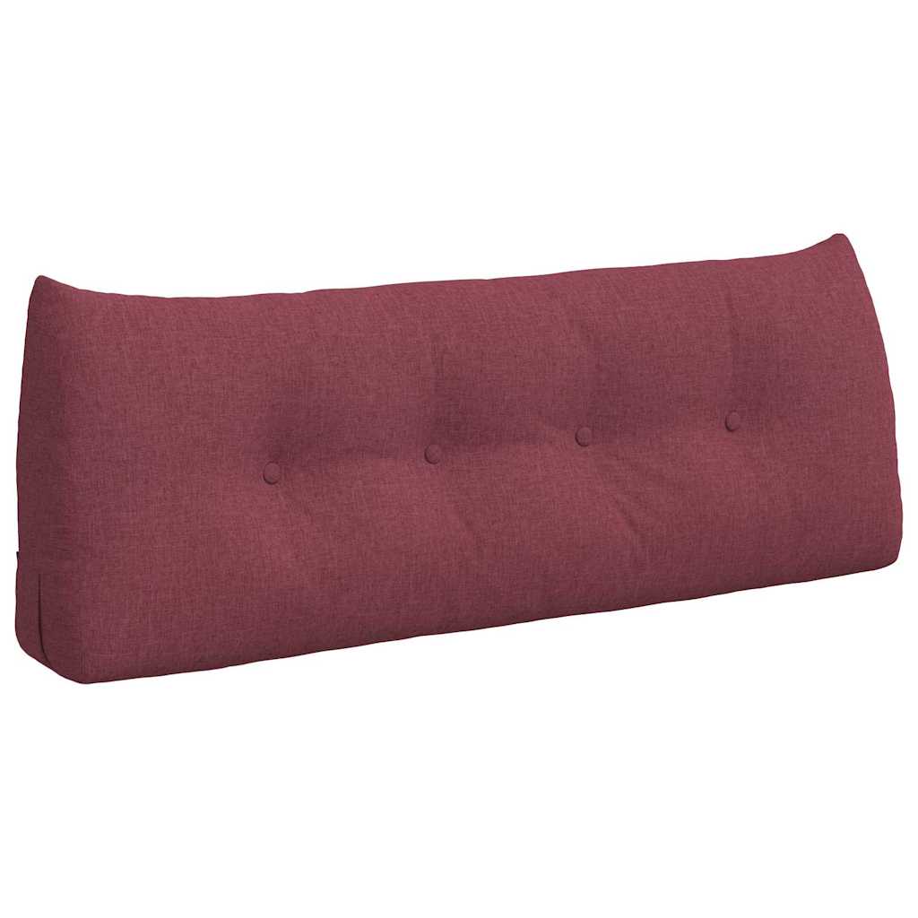 vidaXL Poduszka na plecy Czerwone wino 120 x 24 x 50 cm tkanina
