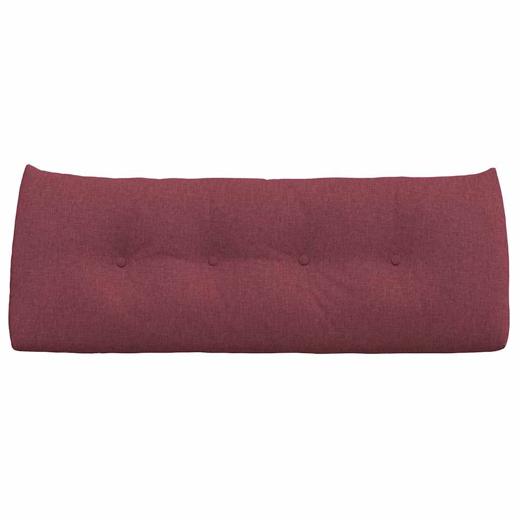 vidaXL Poduszka na plecy Czerwone wino 120 x 24 x 50 cm tkanina