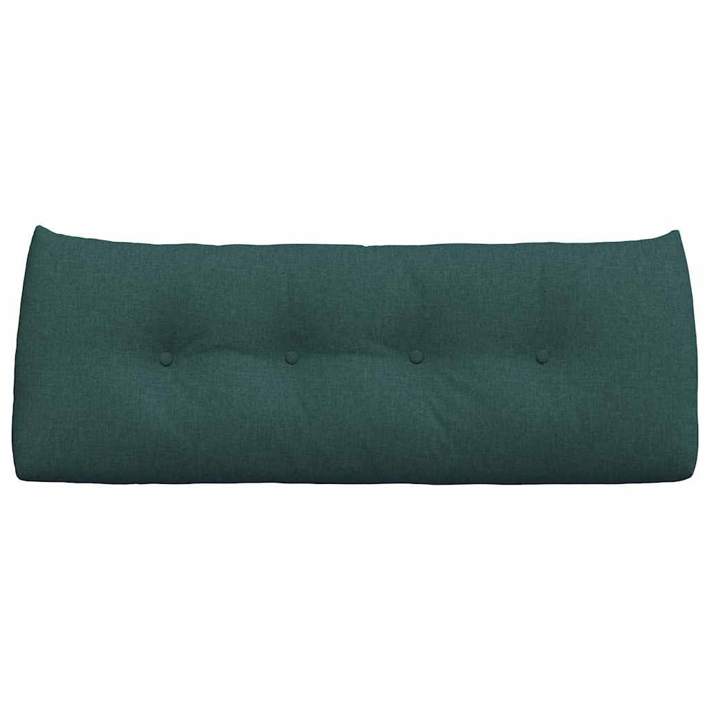vidaXL Poduszka na plecy Ciemna zieleń 120 x 24 x 50 cm tkanina
