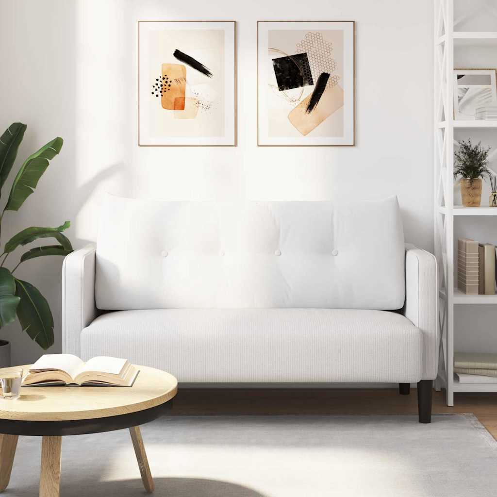 vidaXL Poduszka na plecy Biały 120 x 24 x 50 cm tkanina