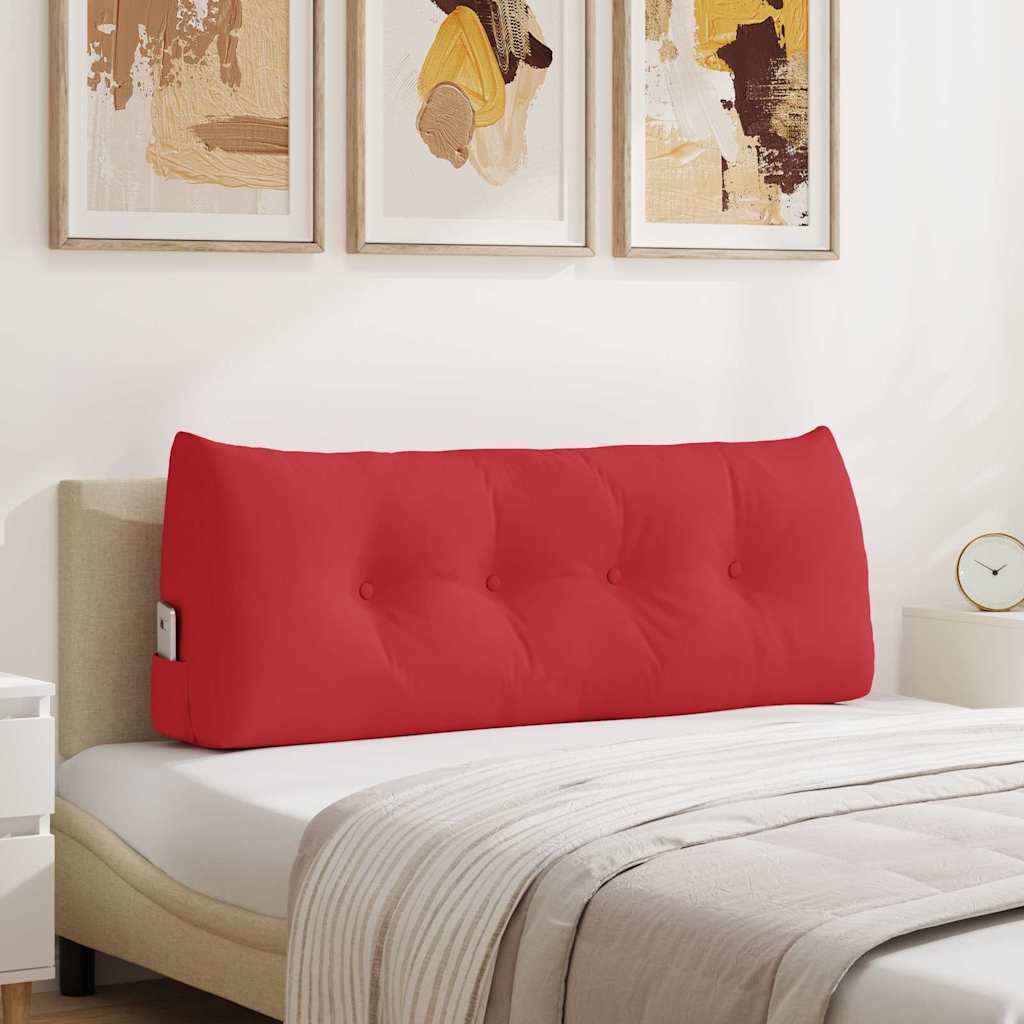 vidaXL Poduszka na plecy Czerwony 120 x 24 x 50 cm tkanina