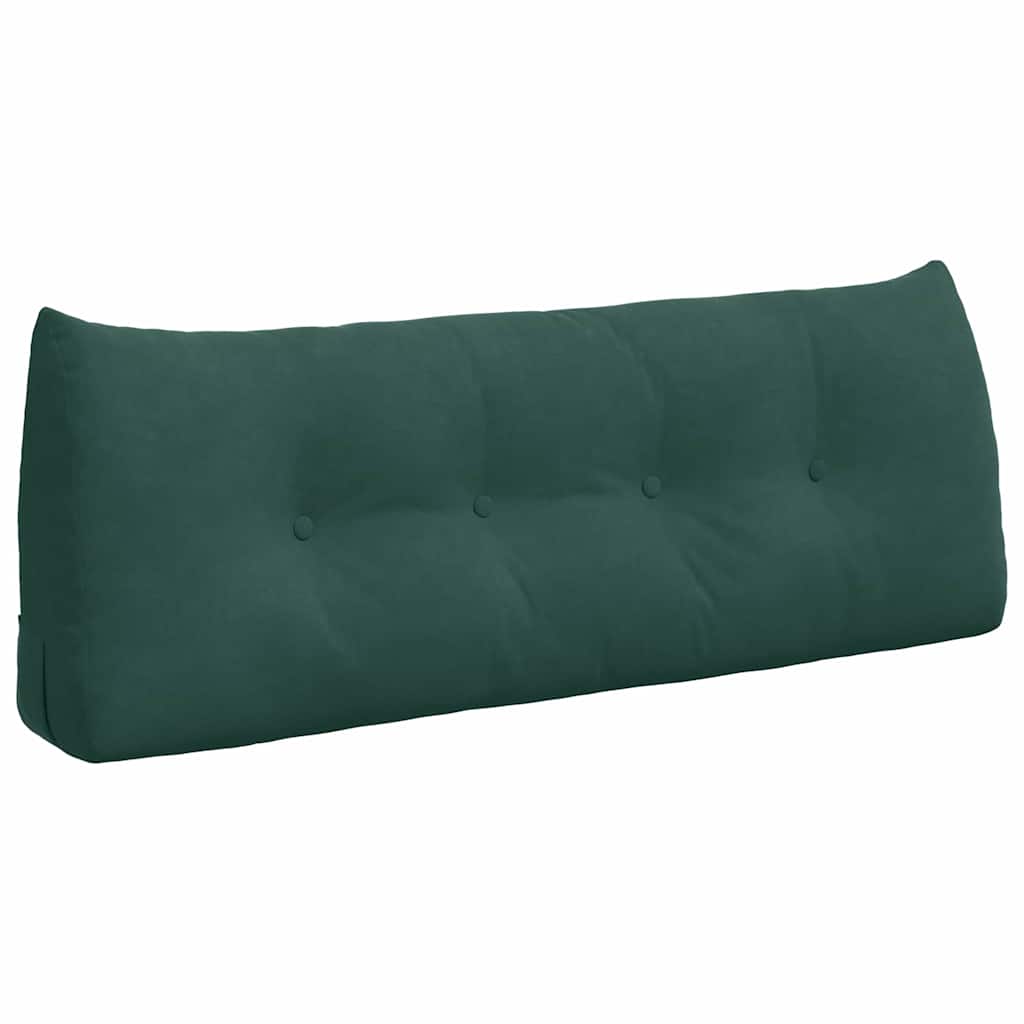 vidaXL Poduszka na plecy Ciemna zieleń 120 x 24 x 50 cm Aksamit