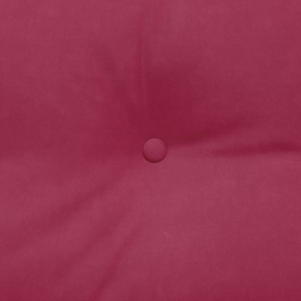 vidaXL Poduszka na plecy Czerwone wino 120 x 24 x 50 cm Aksamit