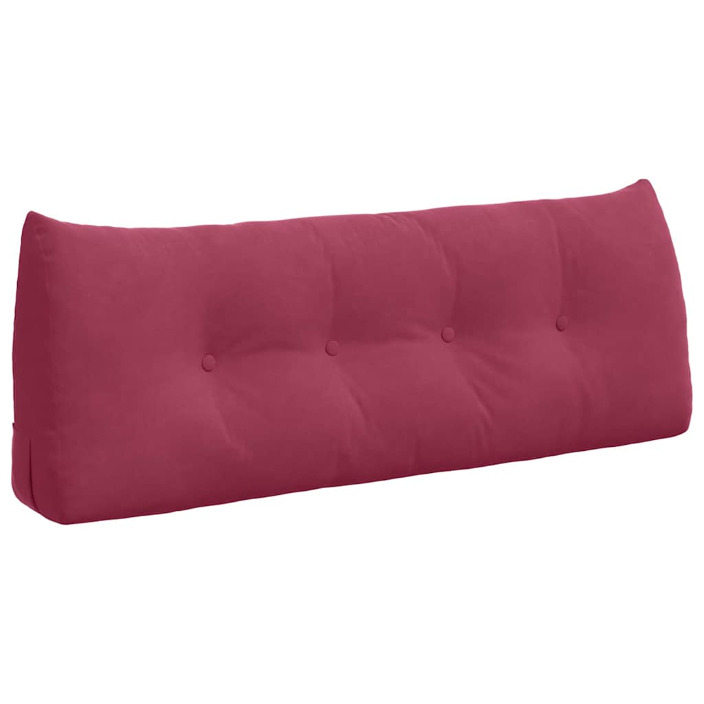 vidaXL Poduszka na plecy Czerwone wino 120 x 24 x 50 cm Aksamit