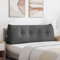 vidaXL Poduszka na plecy Ciemnoszary 140 x 24 x 50 cm tkanina