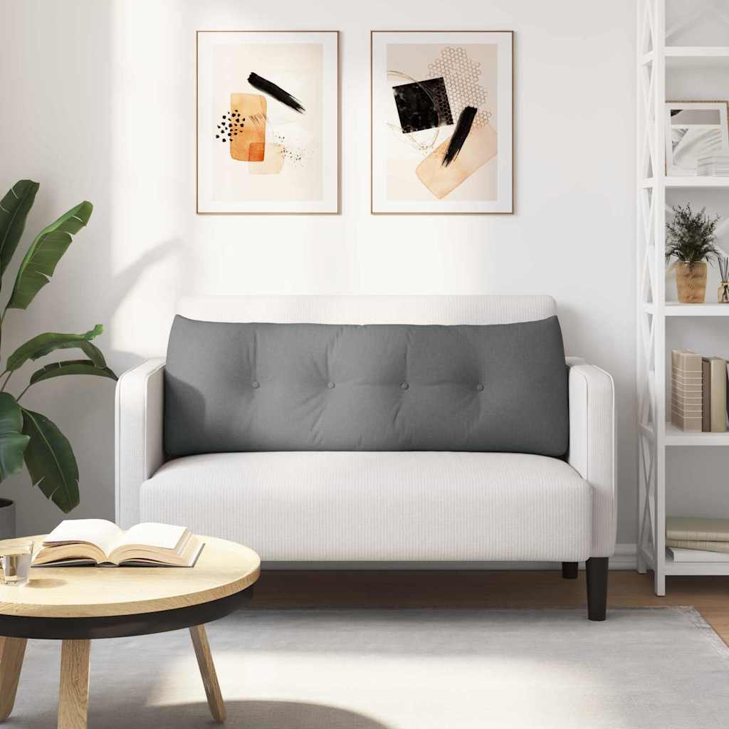 vidaXL Poduszka na plecy Ciemnoszary 140 x 24 x 50 cm tkanina
