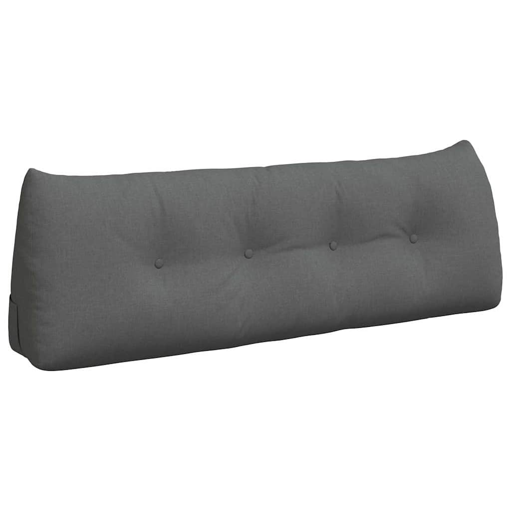 vidaXL Poduszka na plecy Ciemnoszary 140 x 24 x 50 cm tkanina