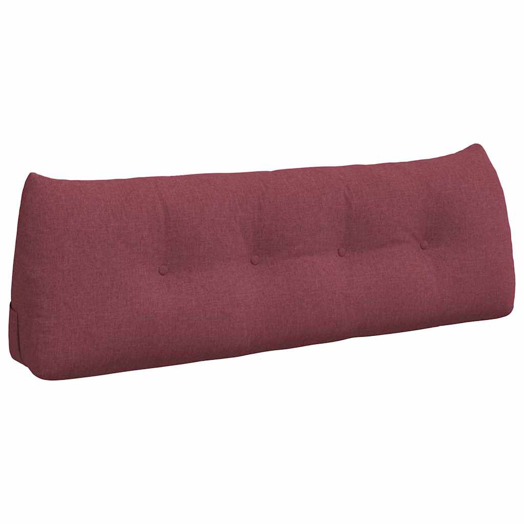 vidaXL Poduszka na plecy Czerwone wino 140 x 24 x 50 cm tkanina
