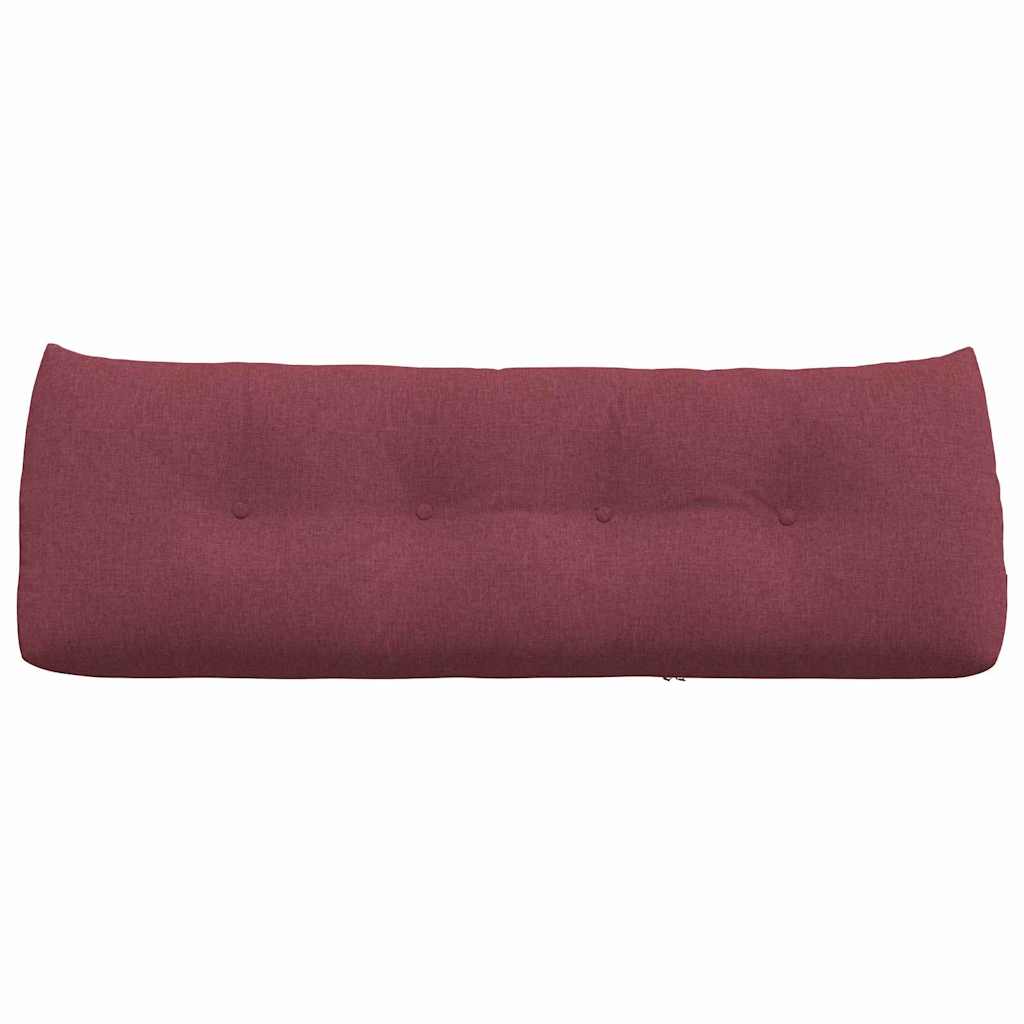 vidaXL Poduszka na plecy Czerwone wino 140 x 24 x 50 cm tkanina