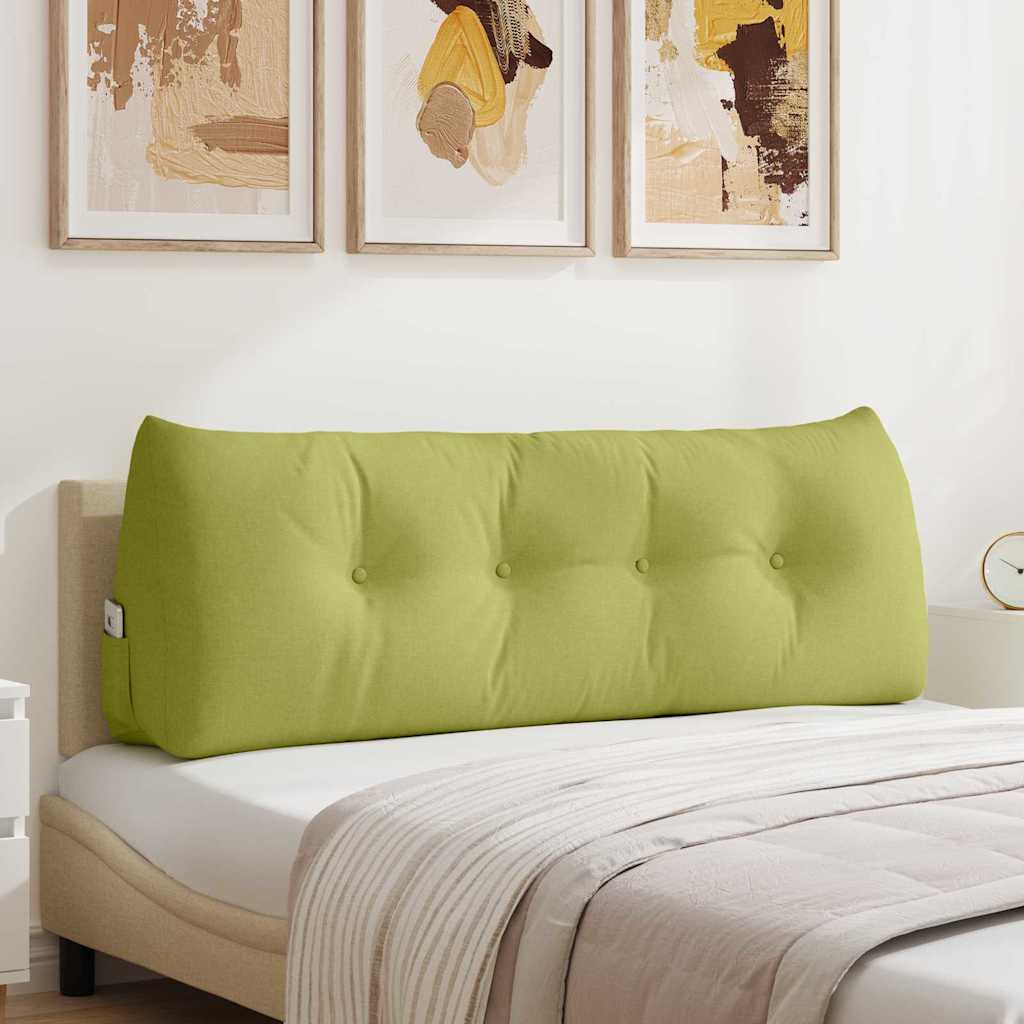vidaXL Poduszka na plecy Jasnozielony 140 x 24 x 50 cm tkanina