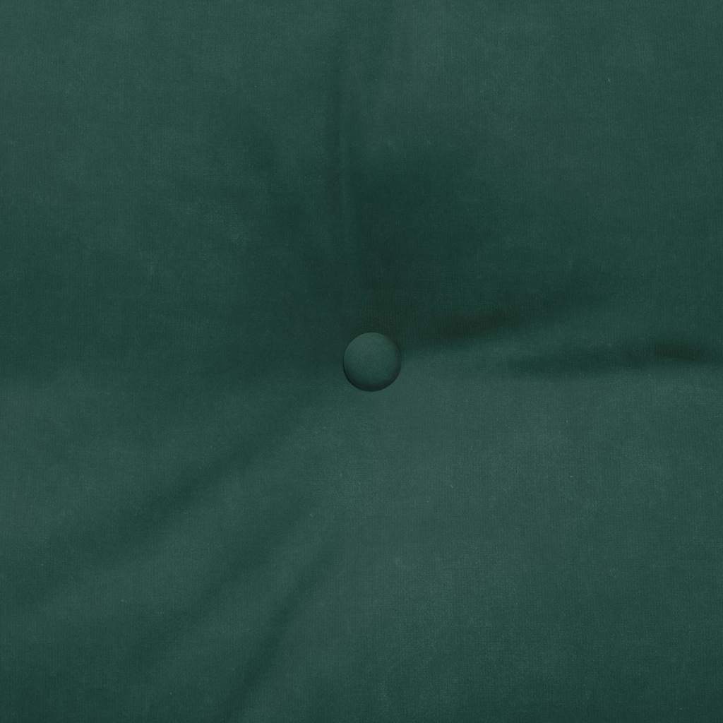 vidaXL Poduszka na plecy Ciemna zieleń 140 x 24 x 50 cm Aksamit