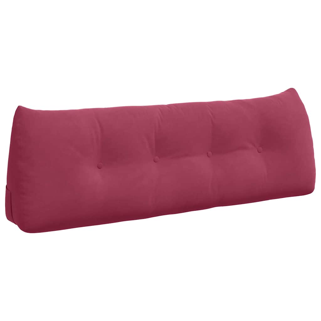 vidaXL Poduszka na plecy Czerwone wino 140 x 24 x 50 cm Aksamit