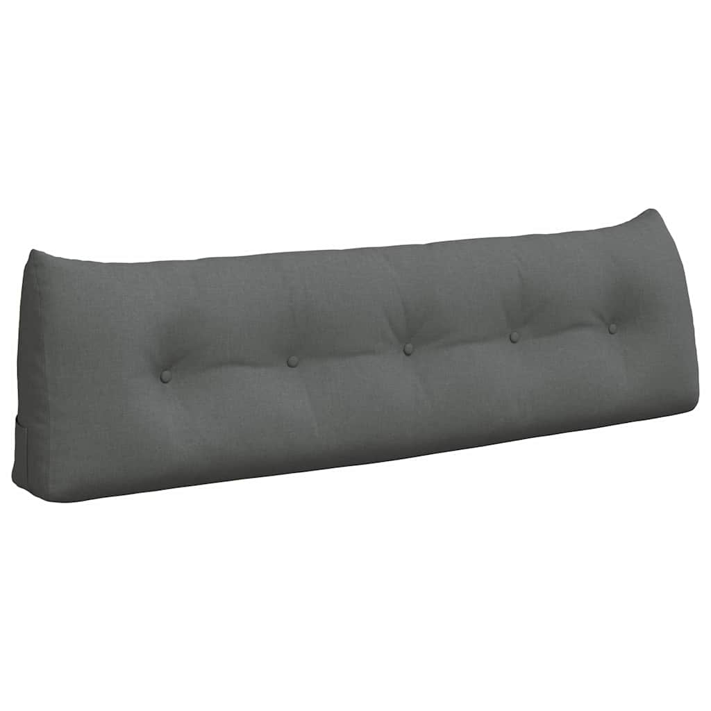 vidaXL Poduszka na plecy Ciemnoszary 160 x 24 x 50 cm tkanina