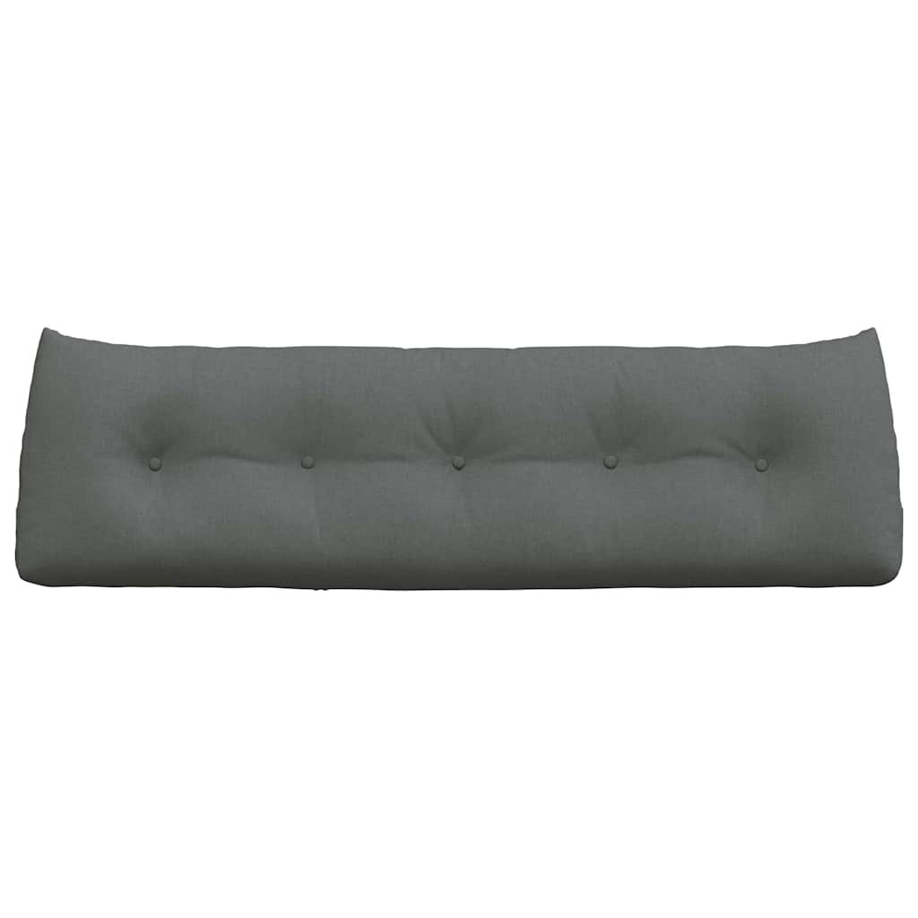 vidaXL Poduszka na plecy Ciemnoszary 160 x 24 x 50 cm tkanina