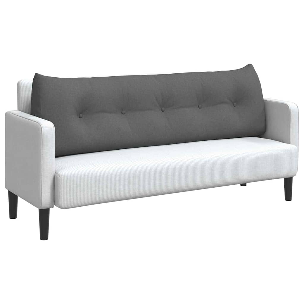 vidaXL Poduszka na plecy Ciemnoszary 160 x 24 x 50 cm tkanina