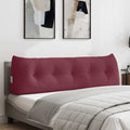 vidaXL Poduszka na plecy Czerwone wino 160 x 24 x 50 cm tkanina