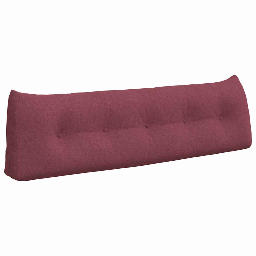 vidaXL Poduszka na plecy Czerwone wino 160 x 24 x 50 cm tkanina
