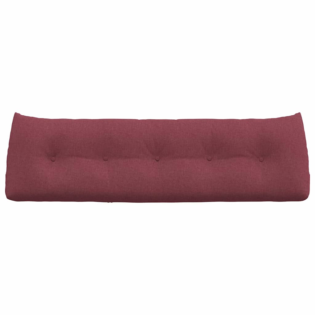 vidaXL Poduszka na plecy Czerwone wino 160 x 24 x 50 cm tkanina