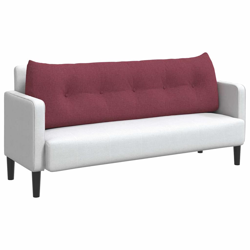 vidaXL Poduszka na plecy Czerwone wino 160 x 24 x 50 cm tkanina