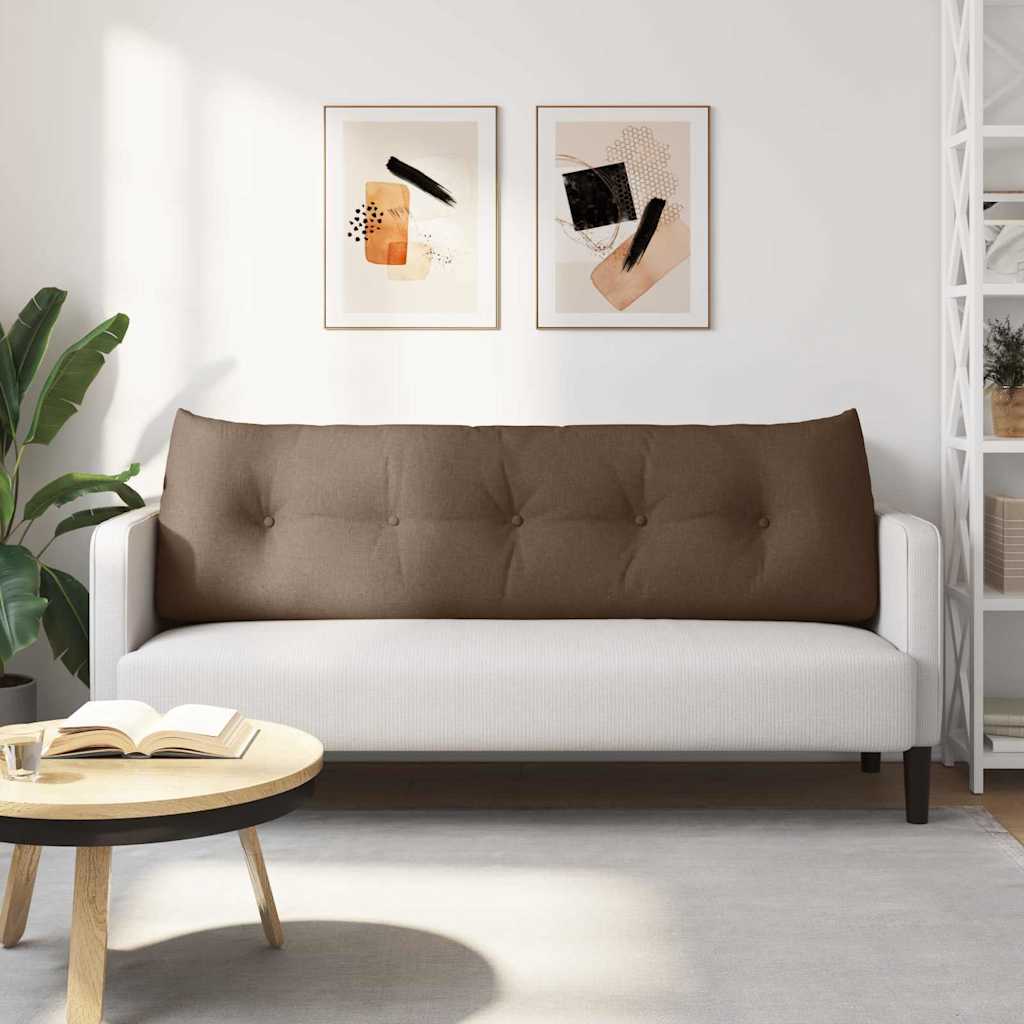 vidaXL Poduszka na plecy Brązowy 160 x 24 x 50 cm tkanina
