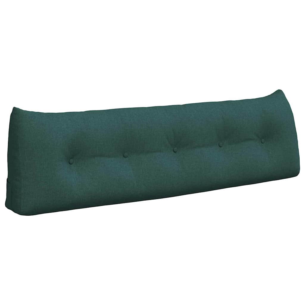 vidaXL Poduszka na plecy Ciemna zieleń 160 x 24 x 50 cm tkanina