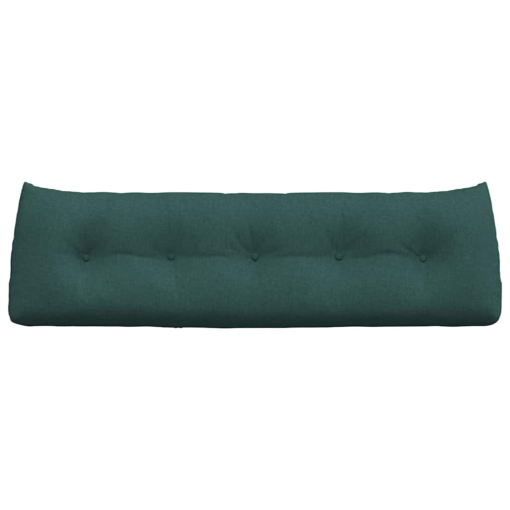 vidaXL Poduszka na plecy Ciemna zieleń 160 x 24 x 50 cm tkanina