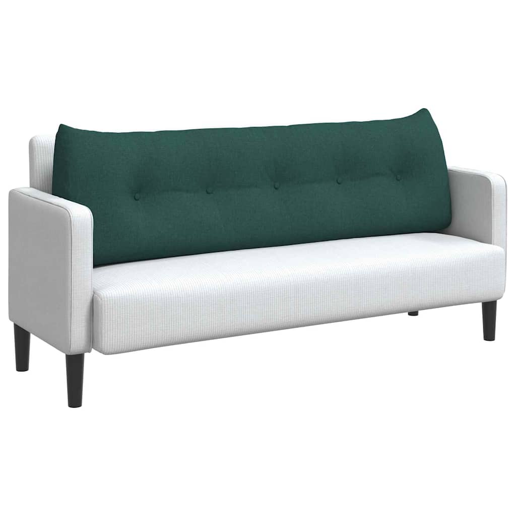 vidaXL Poduszka na plecy Ciemna zieleń 160 x 24 x 50 cm tkanina