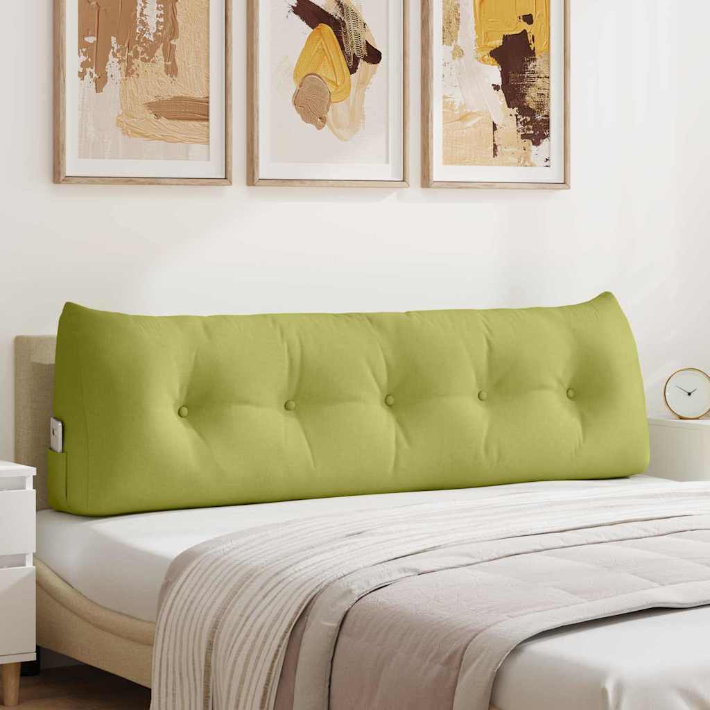 vidaXL Poduszka na plecy Jasnozielony 160 x 24 x 50 cm tkanina