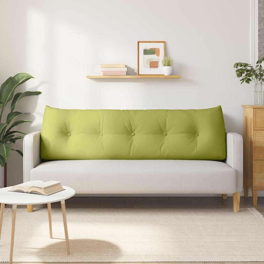 vidaXL Poduszka na plecy Jasnozielony 160 x 24 x 50 cm tkanina