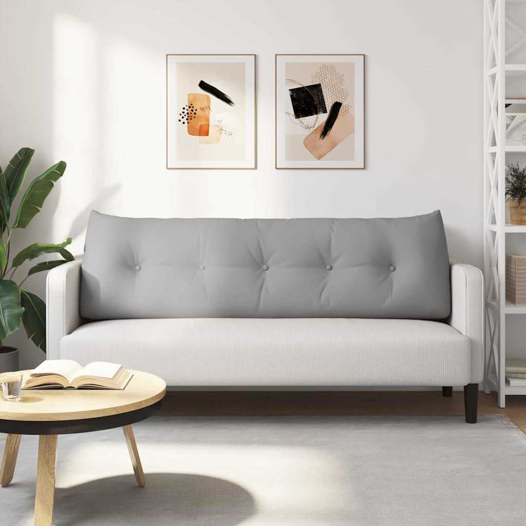 vidaXL Poduszka na plecy Szary chmur 160 x 24 x 50 cm tkanina