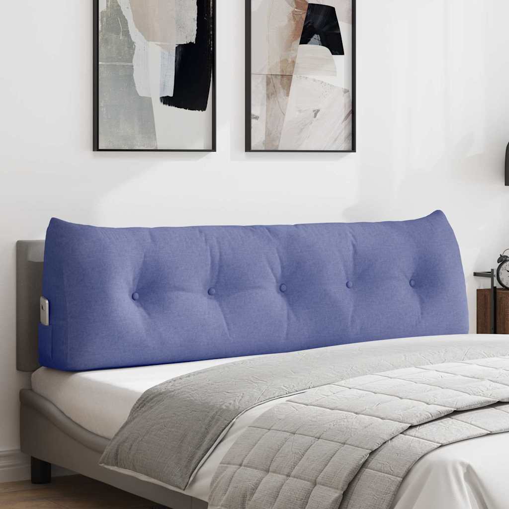 vidaXL Poduszka na plecy Niebieski dżins 160 x 24 x 50 cm tkanina