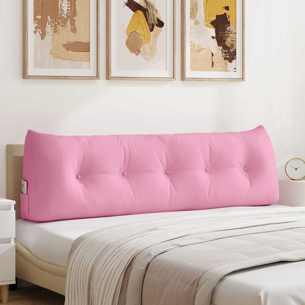 vidaXL Poduszka na plecy Różowy 160 x 24 x 50 cm tkanina