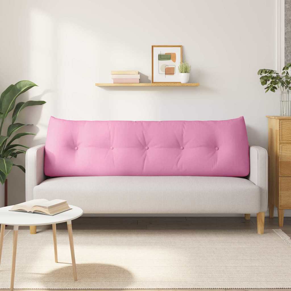 vidaXL Poduszka na plecy Różowy 160 x 24 x 50 cm tkanina