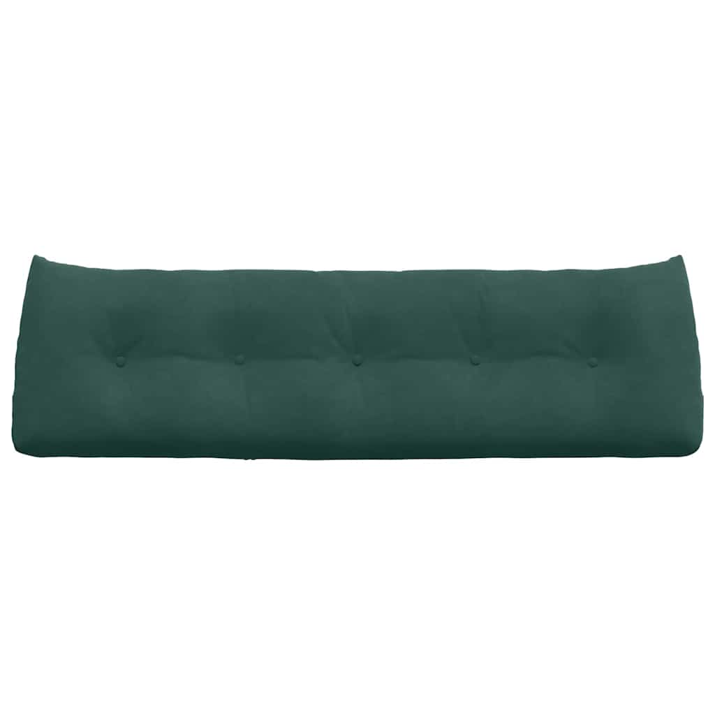 vidaXL Poduszka na plecy Ciemna zieleń 160 x 24 x 50 cm Aksamit