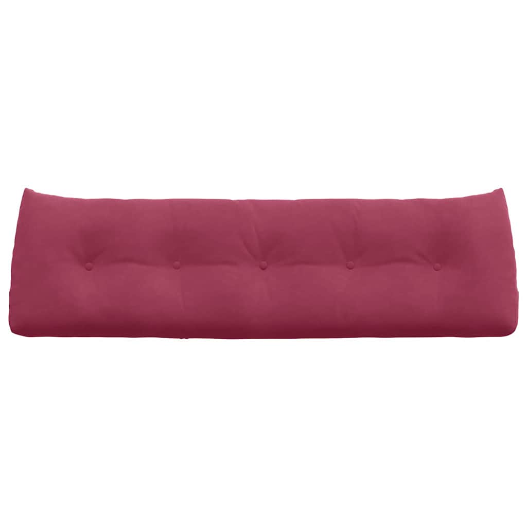 vidaXL Poduszka na plecy Czerwone wino 160 x 24 x 50 cm Aksamit
