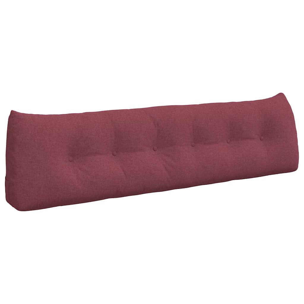 vidaXL Poduszka na plecy Czerwone wino 180 x 24 x 50 cm tkanina