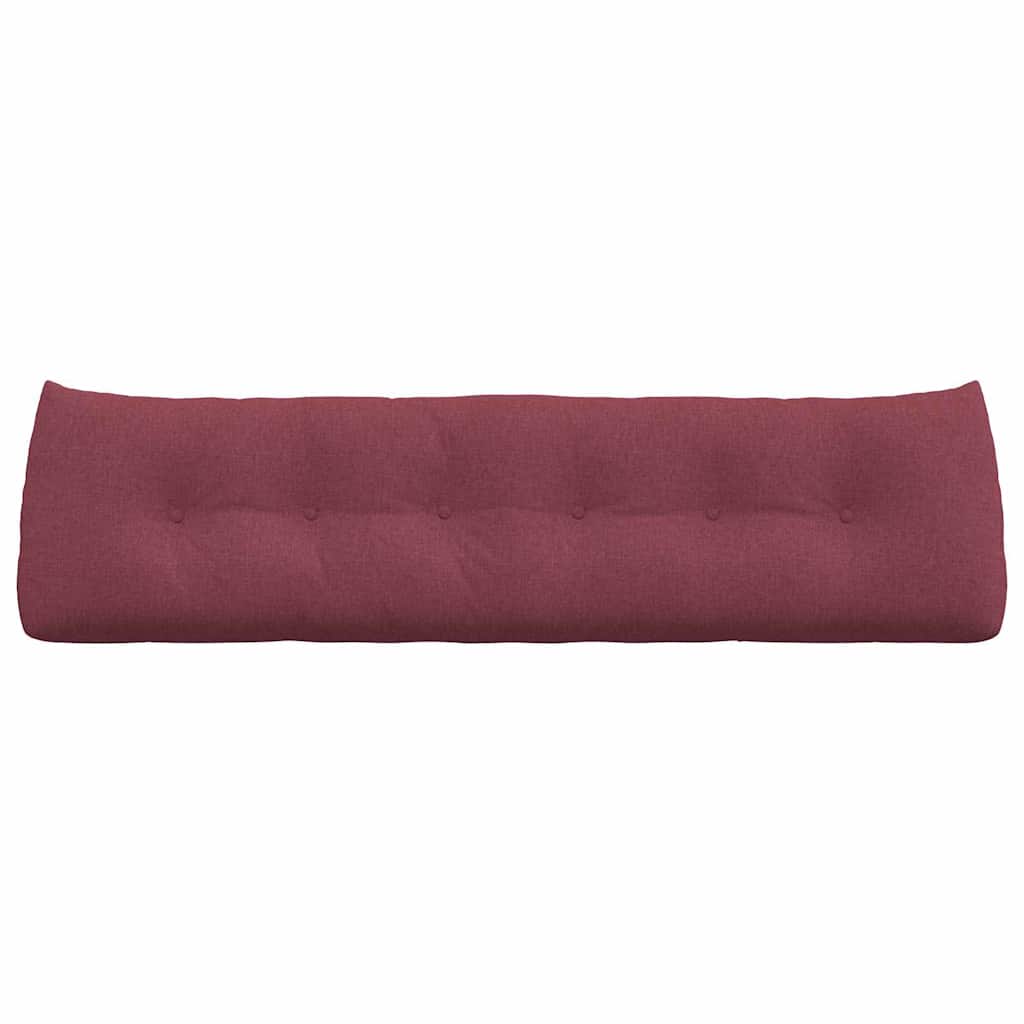 vidaXL Poduszka na plecy Czerwone wino 180 x 24 x 50 cm tkanina