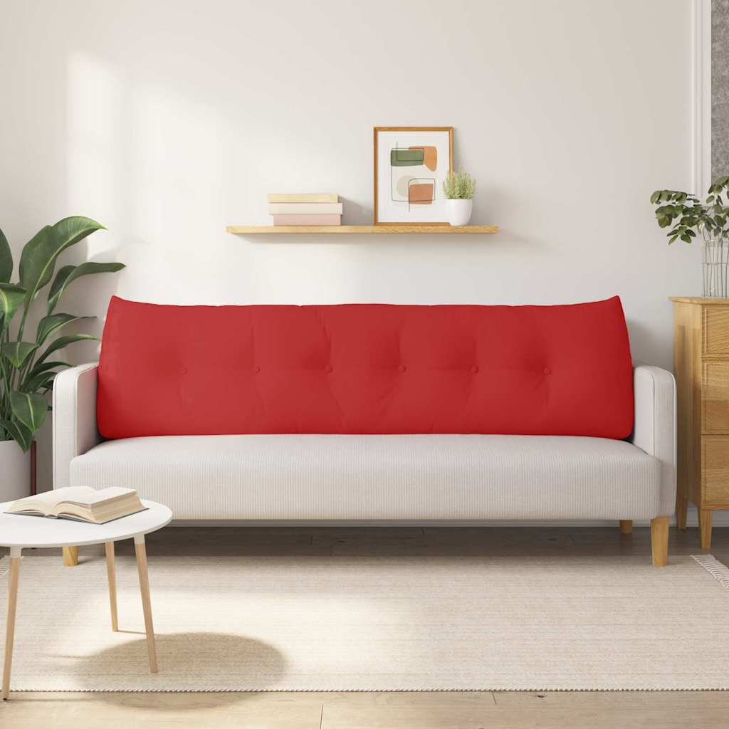 vidaXL Poduszka na plecy Czerwony 180 x 24 x 50 cm tkanina