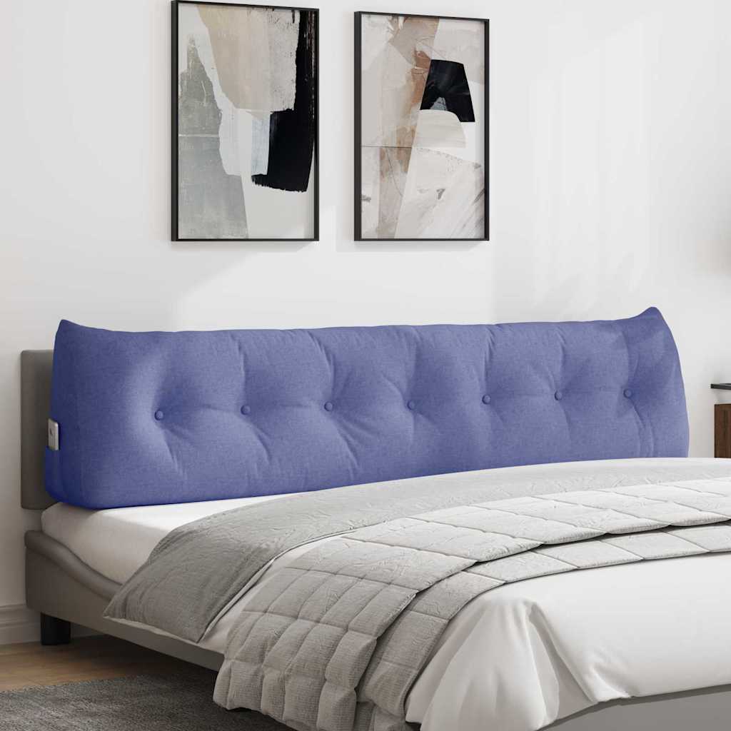 vidaXL Poduszka na plecy Niebieski dżins 200 x 24 x 50 cm tkanina