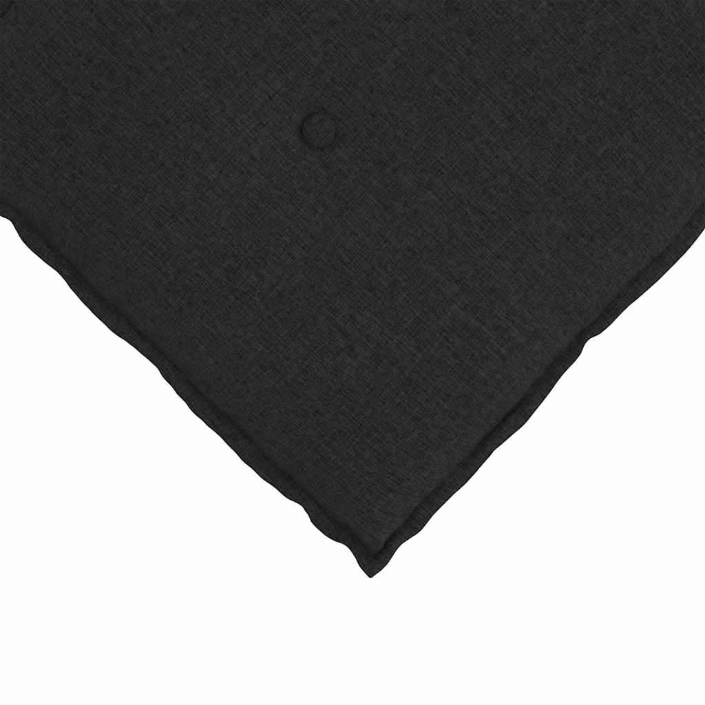 vidaXL Poduszka na plecy Czarny 50 x 19 x 45 cm tkanina
