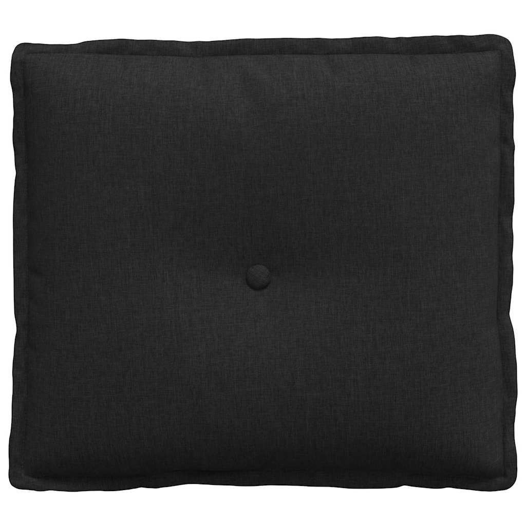 vidaXL Poduszka na plecy Czarny 50 x 19 x 45 cm tkanina