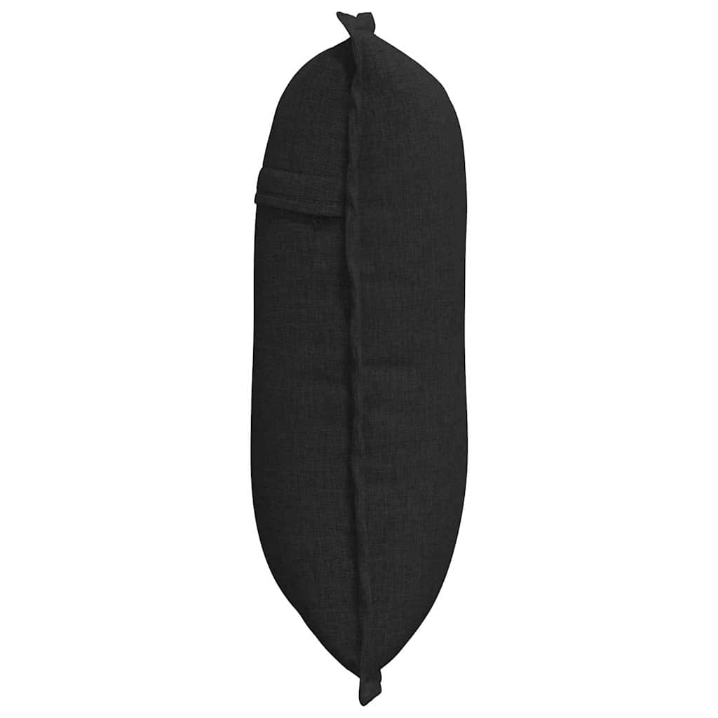 vidaXL Poduszka na plecy Czarny 50 x 19 x 45 cm tkanina