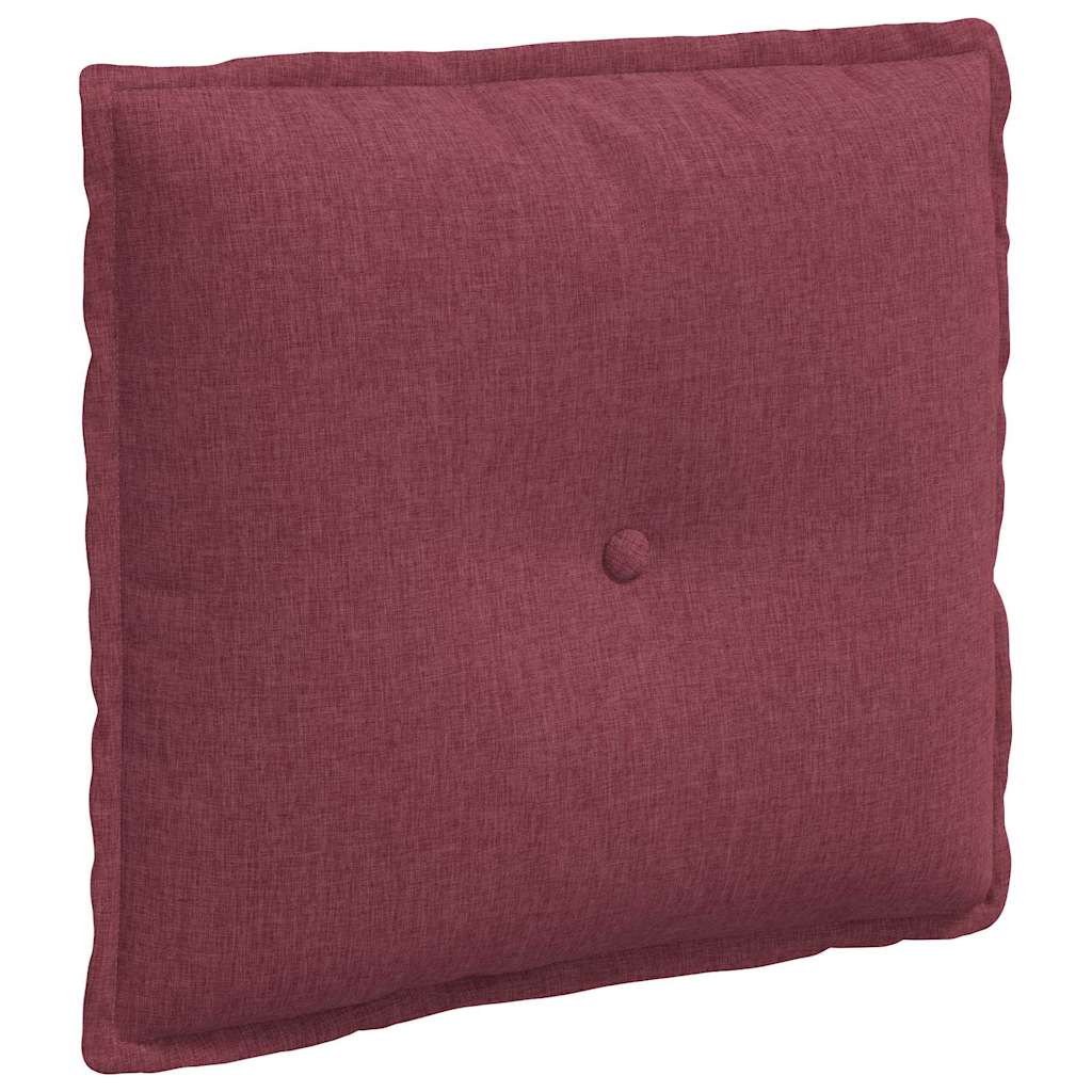 vidaXL Poduszka na plecy Czerwone wino 50 x 19 x 45 cm tkanina