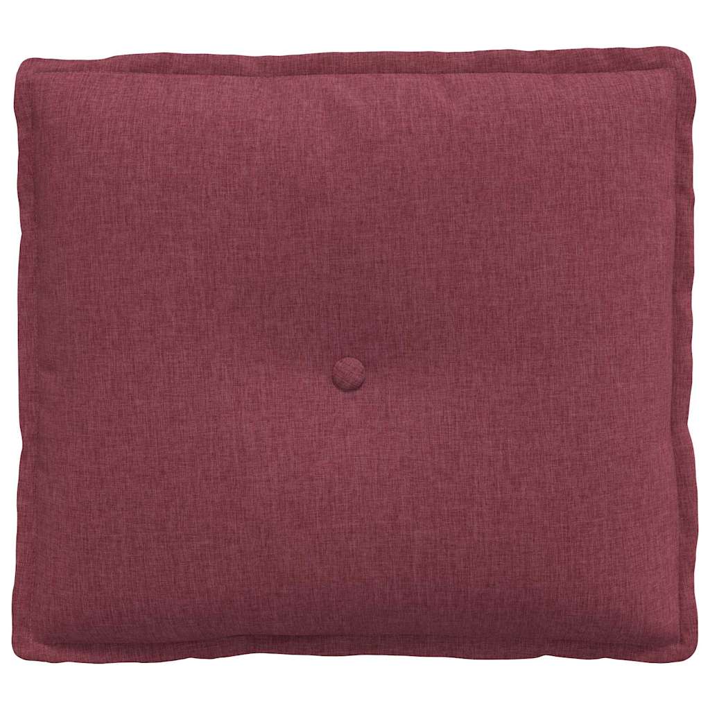 vidaXL Poduszka na plecy Czerwone wino 50 x 19 x 45 cm tkanina