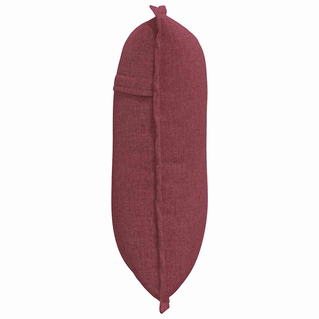 vidaXL Poduszka na plecy Czerwone wino 50 x 19 x 45 cm tkanina