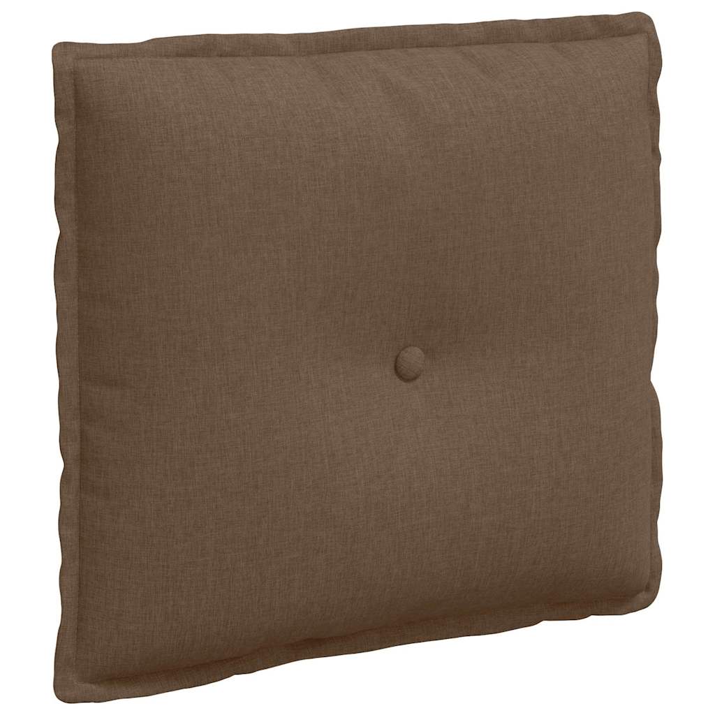 vidaXL Poduszka na plecy Brązowy 50 x 19 x 45 cm tkanina