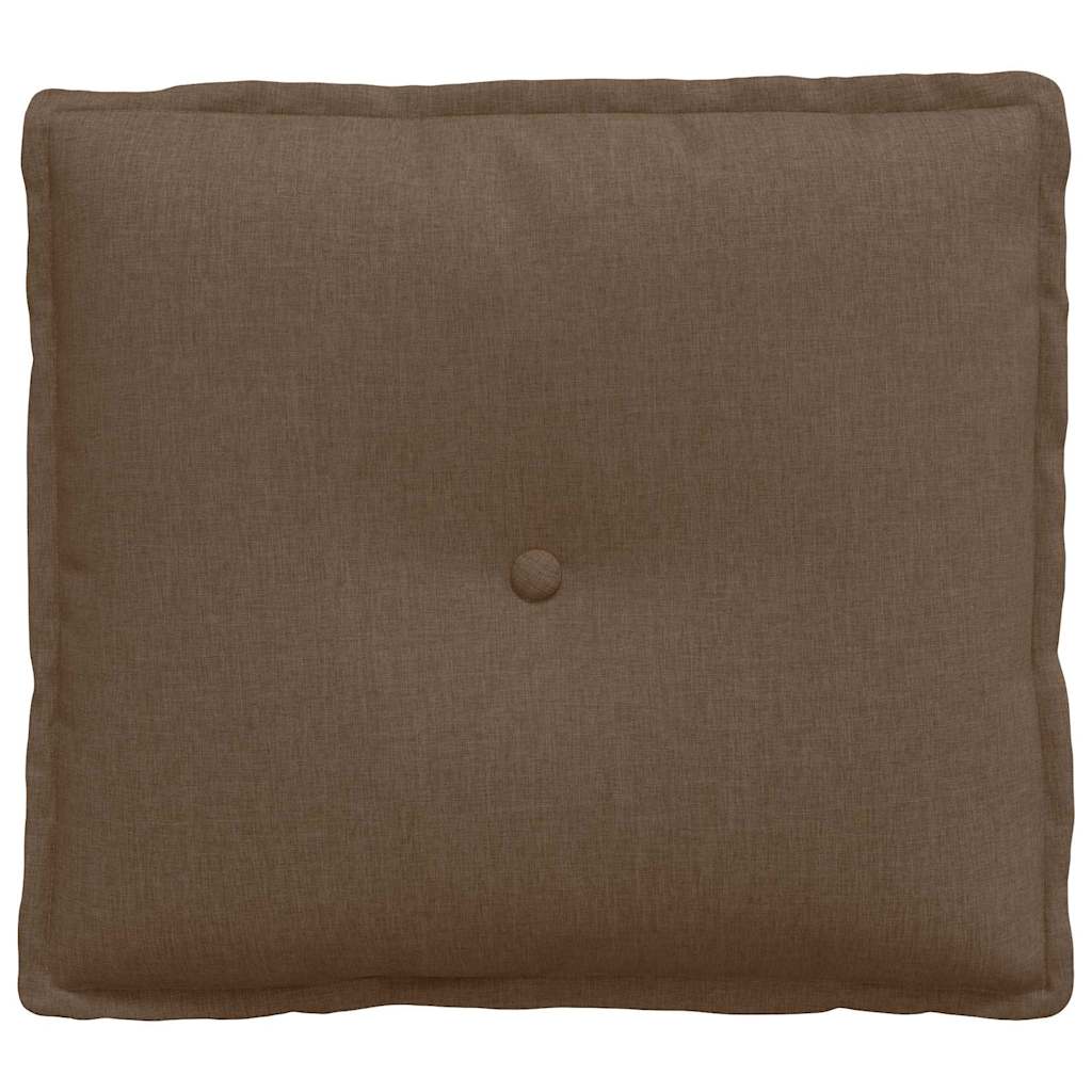 vidaXL Poduszka na plecy Brązowy 50 x 19 x 45 cm tkanina