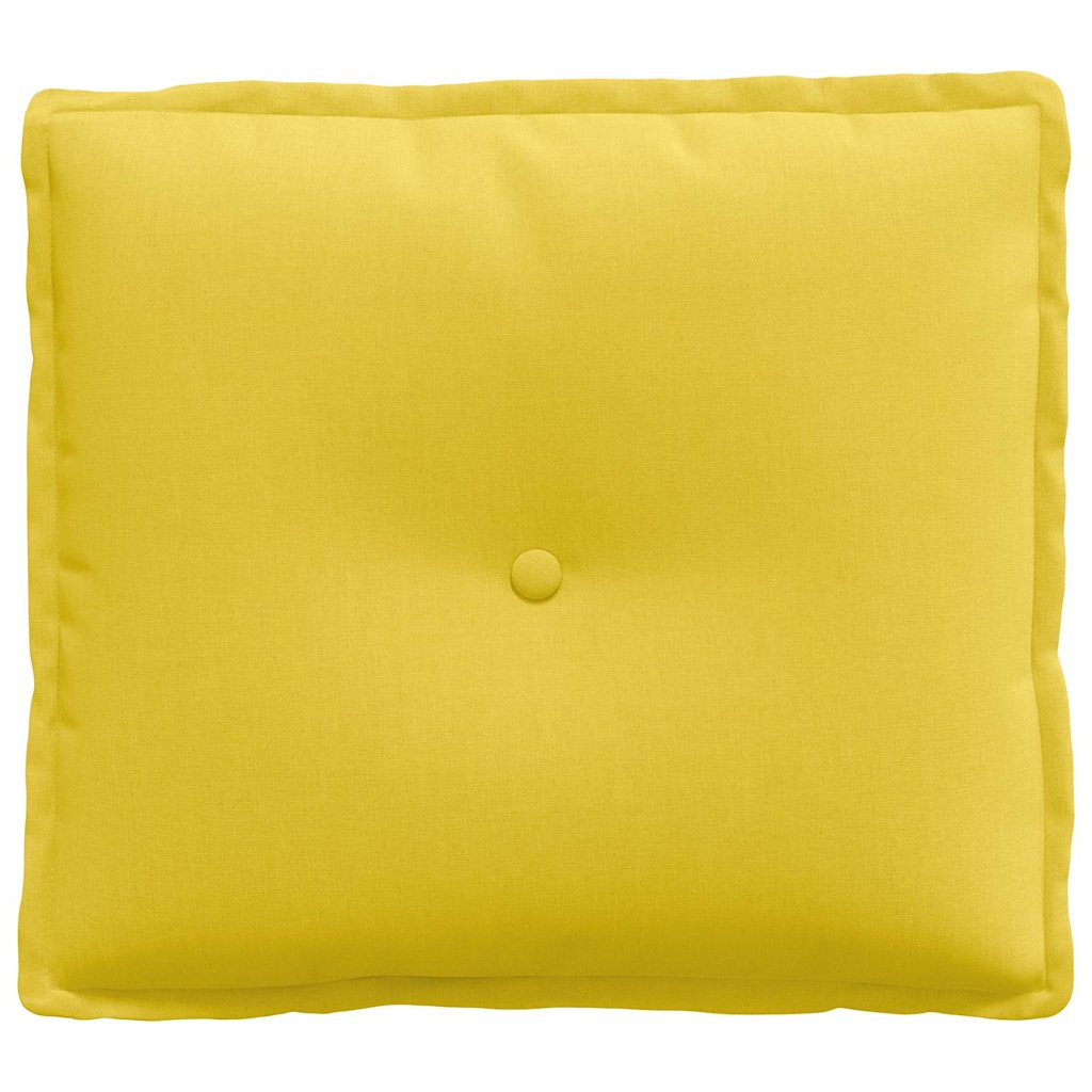 vidaXL Poduszka na plecy Jasnożółty 50 x 19 x 45 cm tkanina